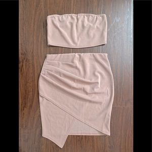 NASTYGAL Matching blush skirt and top